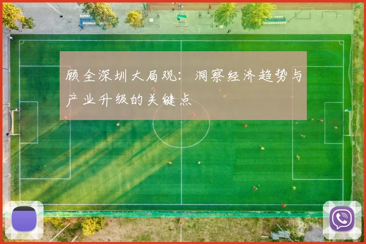 顾全深圳大局观：洞察经济趋势与产业升级的关键点